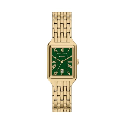 Fossil Womens Watch Raquel Quartz Stainless Steel Three-Hand Watch for Women Color: Gold