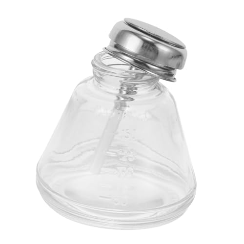 Gogogmee Japanese Nail Art Pressing Liquid Dispenser Bottle Leaf Proof Empty Cleaner Storage Bottle 2# Press Bottle for Nail Cleaning Ideal for Pressing Liquid Use