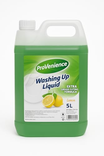 Recarga de líquido de lavado de grado profesional de 5 litros | Provenience® | Aroma a limón | Resistente a la grasa y la mugre | Sensible a la piel | 5 litros para lavavajillas
