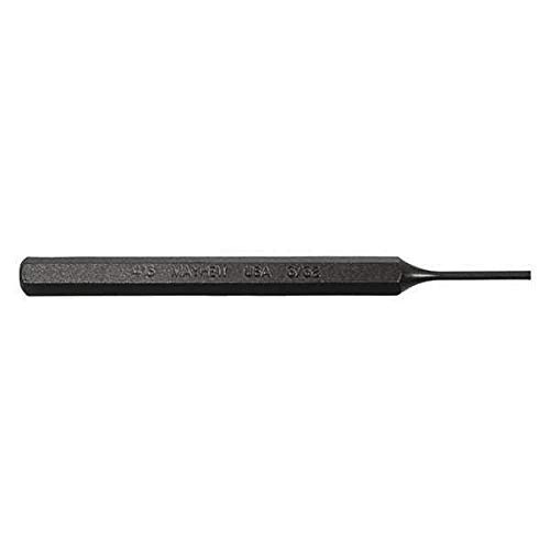 Pin Punch, 4-1/2in L, 3/32in Tip, Steel, BO