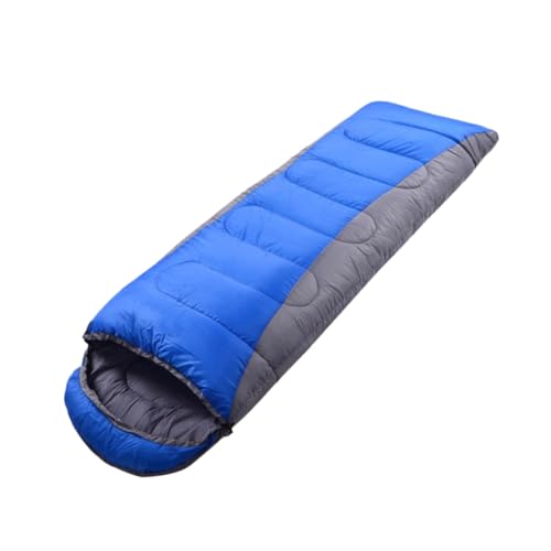 NUOLUX 冬用加厚キャンプ寝袋 防水軽量シュラフ フード フック ループジッパー 保温登山アウトドア用