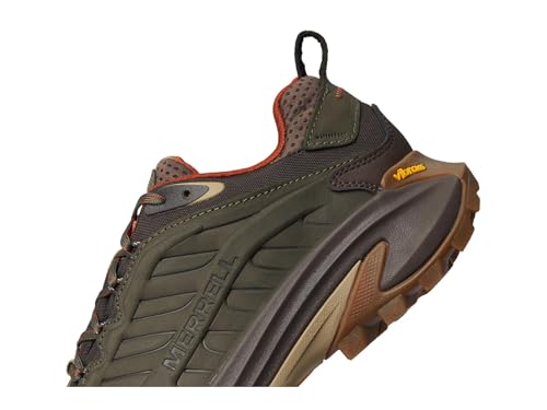 Merrell Men's Moab Speed 2 Leather Waterproof Hiking Shoe, Olive, 7.5 Medium
