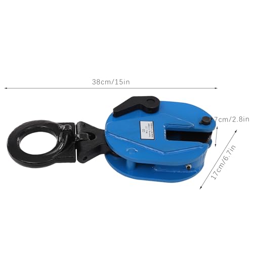 Pince de levage verticale pour tôle et plaque acier 2 tonnes ouverture 0-25mm