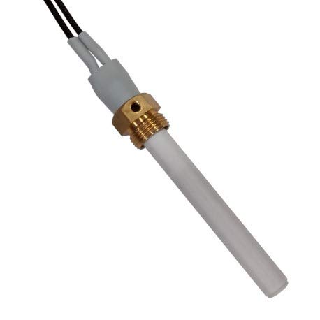 Bujía, resistencia de encendido L. 81 – 88 mm, diámetro 10,5 mm, 250 W para estufas de pellet, calderas, quemadores