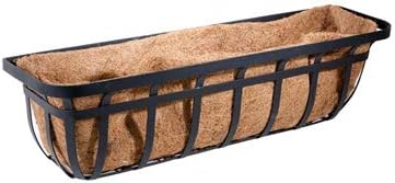 Green Thumb 88557GT Window Planter Trough Basket, Flat Iron Motif, 30-in. - Quantity 1