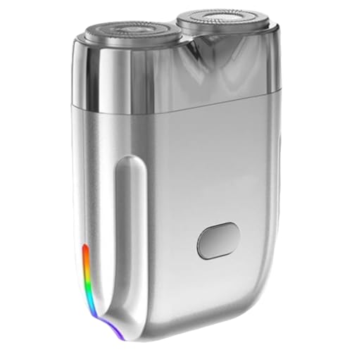 Frutales Eléctricos Masculinos - Refrigerador Masculino Ergonómico, Eléctrico De Viaje | Maquinilla De Afeitar Eléctrica De Doble Anillo Flotante De Malla De Viaje, Afeitadora De Viaje Con Hombre
