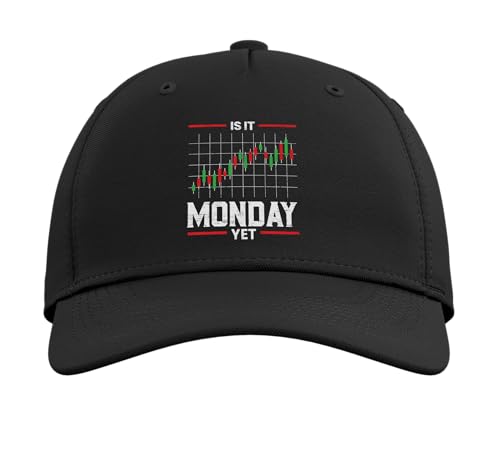 31kHdfVd ML. SL500  - is it Already Monday Stock Stock Retailer Tag Forex Trading Adjustable Printed Baseball Hat, Black
