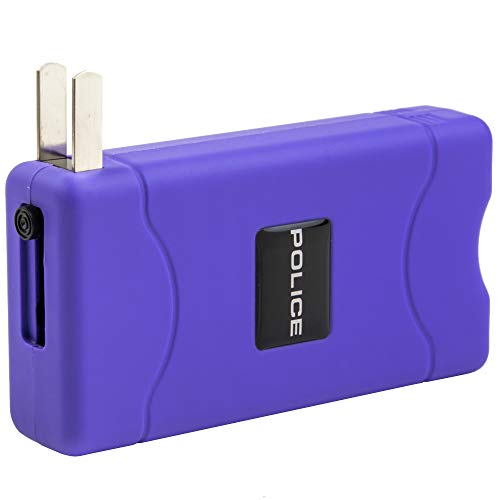 Police Stun Gun 800-30 Billion Mini Rechargeable With Led Flashlight, Purple #TOP4