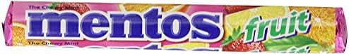 Mentos Chewy Candy, Mixed Fruit Flavor, 1.32 Oz Rolls-(Pack Of 30) By Perfetti