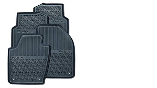 Tapis de sol en caoutchouc Skoda 6V0061551 arrière imperméable noir