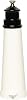 Fletchers' Mill Lighthouse Salt Mill, White/Black - 9 Inch, Adjustable Coarseness Fine to Coarse, Made in U.S.A.