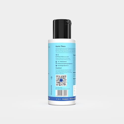 Image of Dog Shampoo | 50 Ml | 4 in 1 - Cleanser, Conditioner, Deodorizer & Moisturizer | with Olive & Wheatgerm Oil