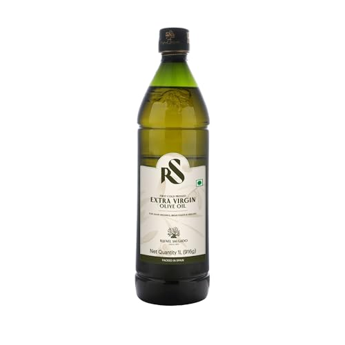 Image of Rafael Salgado Extra Virgin Olive Oil | First Cold Pressed Oil | Good for Salad Dressing and Flavouring | Zero Cholesterol and Trans Fat | Glass Bottle - 1 Liter