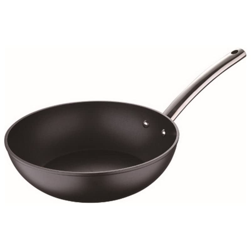 Sartén Wok Negro Aluminio Aluminio Forjado (Ø 28 Cm) - Masterpro En Oferta Bergner Foodies Wok, Aluminio Forjado, Negro, 28 Cm