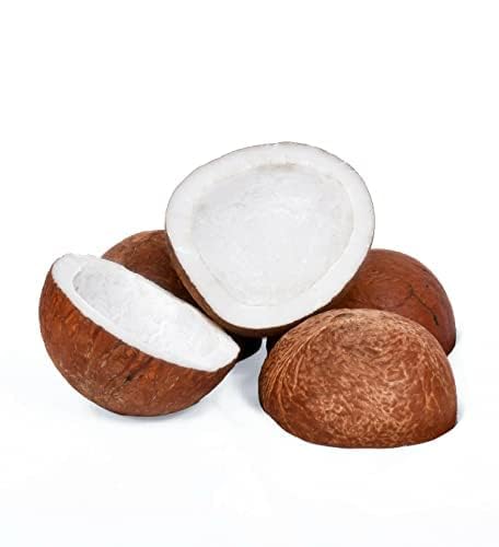 S.R.K Traders Fresh Raw Coconut | Premium Organic Thenga | Large Brown Coconuts (Avg. 600g Each) | Ideal for Cooking & Pooja | Nariyal - Pack of [Insert Quantity] (500GM)