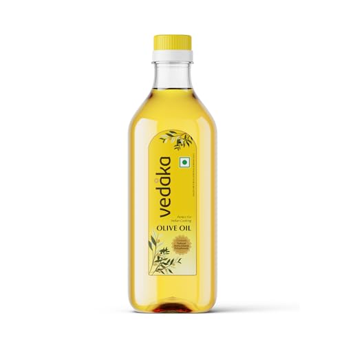 Image of Amazon Brand - Vedaka Olive Oil| For Indian Cooking 500Ml | Contains Mufa | Ideal For Frying, Roasting, Sauteing | Extra Light |Neutral Flavour
