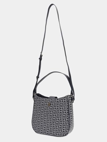 Image of Logo Black Polyester Sling Bag