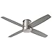 Oxygen Lighting 3-102-24 Oslo Hugger - 52 Inch Ceiling Fan, Finish Color: Satin Nickel