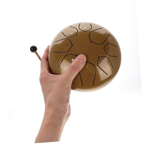 SUPVOX Steel Tongue Drum pequeño para principiantes miniatura 3