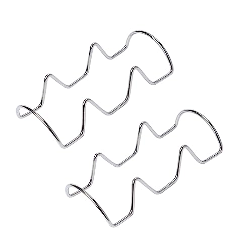 GRIRIW 2pcs Mexican Pancake Rack Maquina Para Tortillas Prensa Para Tortillas Taco Shell Baking Rack Comal Para Tacos Taco Tortillas Taco Stands Taco Rack Soft and Hard Taco Shells Silver