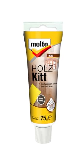 Molto Holz-Kitt, Zur Reparatur von Holz, Eiche Dunkel, 75g
