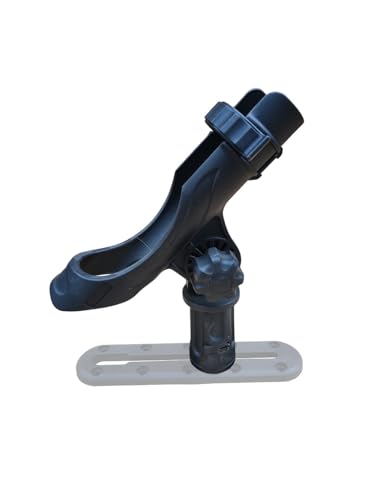 Brocraft Power Lock Rod Holder with Fishing Kayak Track Adaptor / Kayak Track Rod Holder