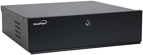 NavePointDVR Security Heavy Duty Lock-Box with Fan 18 Inch x 18 Inch x 5 Inch Black