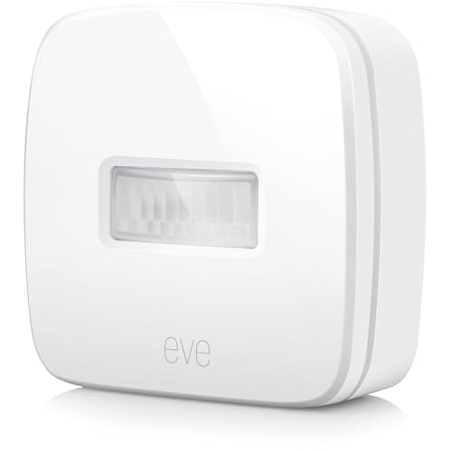 Eve Motion - Apple HomeKit Smart Home Motion Sensor for Triggering Accessories and Scenes, White (Not Thread Enabled)