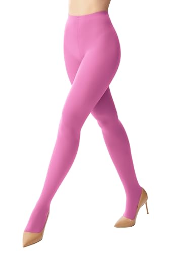 Image of leg elegant Women's 80 Den Microfiber Soft Opaque Tights Pantyhose