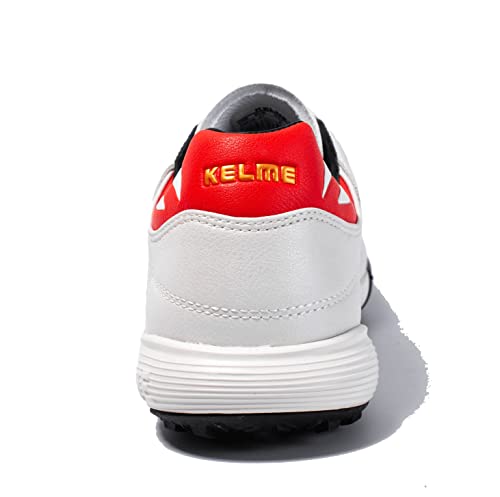 KELME Men's Turf Soccer Cleats - Football Boots Outdoor/Indoor Unisex Adult Sizes - Pro Calfskin Leather Soccer Shoes - TF3