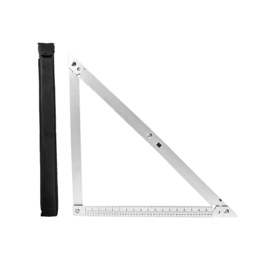 WRQIOO Bauwinkel 600 x 600 x 840mm Maurerwinkel mit Aufbewahrungstasche Bauwinkel Klappbar mit Skala für Ziehen Tischlerarbeiten