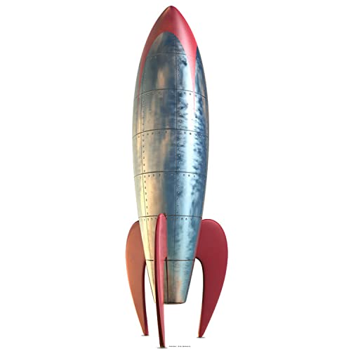Star Cutouts - Stsc142 - Figurine Géante - Fusée Style Années 1950 186 Cm