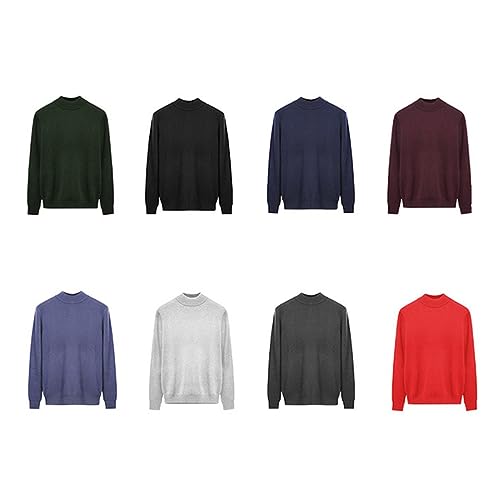 Wine Red Turtleneck Sweaters Men Winter Thick Knitted Men Pullovers Autumn Turtle-Neck Men Sweater X'Mas Plus Size4