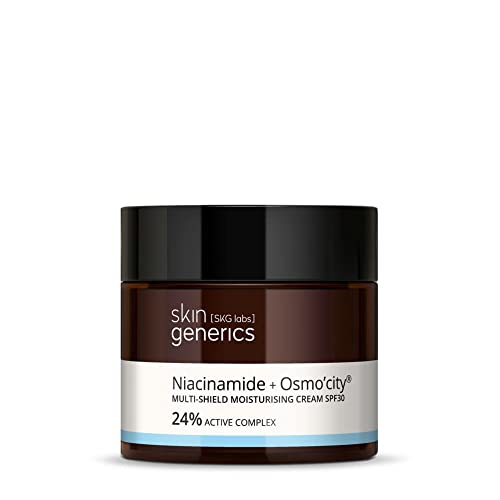 Skin Generics | Crema Facial Hidratante 50 ml | Crema Multi-Protección FPS30 Osmocity | 24% Complejo Activo | Hidratación Profunda Anti-Polución | Crema Facial Mujer | Protección Frente a la Luz Azul