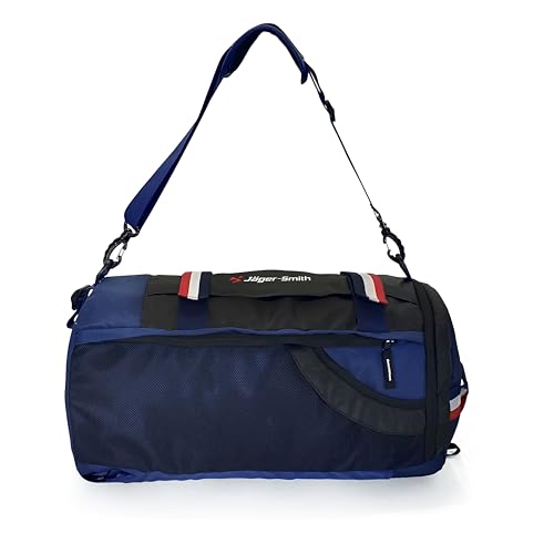 Image of Jager-Smith JSGB701(Black,Blue) Unisex Gym Bag /Duffle Bag with Yogamart Holder
