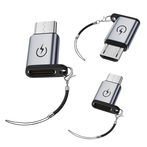 Adaptateur USB C vers Micro USB Mâle 2 Pièces, Charge Rapide 2a et Synchronisation 480Mbps pour Samsung Galaxy S7 Edge S6 J6, Huawei P Smart, Redmi Note 6...