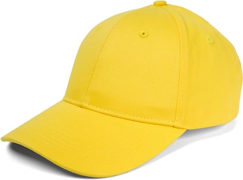 styleBREAKER Unisex Baseball Cap Gebürstete Baumwolle Gelb