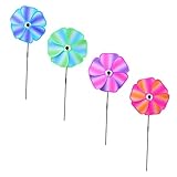 TOYANDONA 4stücke Bunte Windmühlen Spielzeugset Aus Stoff Für Junge Mädchen Umweltfreundliche Garten Deko Leicht Zu Montieren Fördert Die Aktivität Der Junge Mädchen Farben Blau