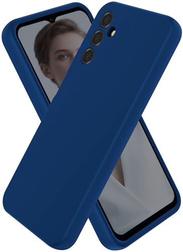 CUZMIGO Liquid Silicone Phone Case for Samsung Galaxy A14 5G, Navy Blue