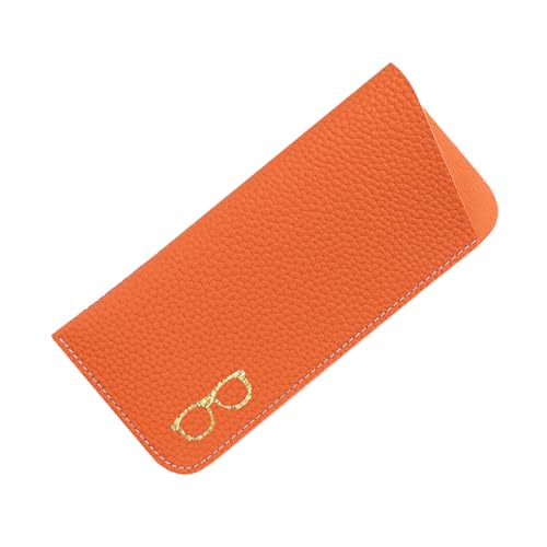 Image of K Luxury Women's Eyeglass Case Leather Soft Holder Pocket Cases Slim Travel Pouch for Sunglasses Eyeglasses Readers