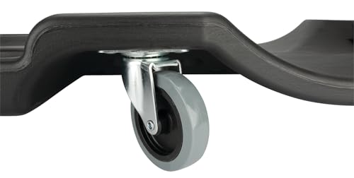 Image of Performance Tool W85006BULK 40 in. Plastic Mechanics Creeper Black | Automotive garage and shop floor creeper. Six 360-degree swivel casters. 300 lb capacity. Built-in storage tray
