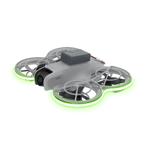 Tira de luz para DJI Neo, LED de vuelo nocturno, brillo ajustable, impermeable, cinturón de lámpara para drones DJI Neo, accesorios (verde)