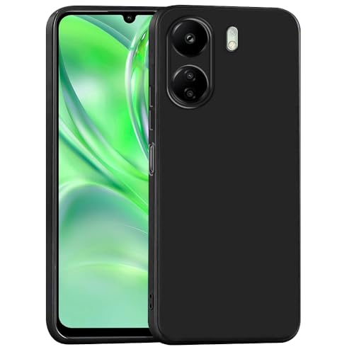 Image of Casotec Back Cover for Mi Redmi 13C 4G / Poco C65 4G | Full Camera Protection | Premium Liquid Silicon Case | Flexible Bumper Case for Mi Redmi 13C 4G / Poco C65 4G (Black)
