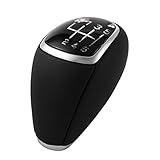 handbuch hyundai i20 2018 100% brandneues Produkt Fangfang 6 Geschwindigkeitsauto-Handbuch Leder Gang Umschaltknopf Shifter Kopf Fit Für Hyundai Santa Fe DM 2012-2016 437112w200 (Color Name : Black)