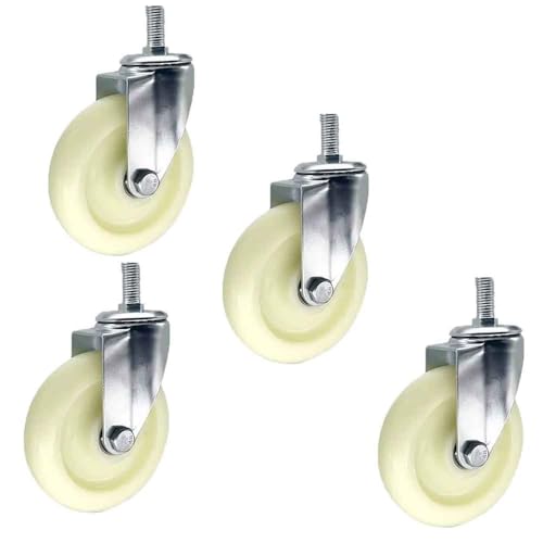 Roulettes industrielles pour chariot lot de 4 roues pivotantes M14 de 125mm