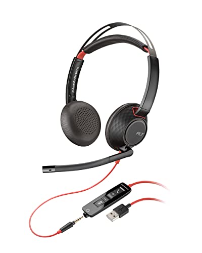 Plantronics Blackwire 5220 Casque stéréo, filaire, USB-A, microphone avec réduction du bruit (Poly) – confort tout au… - Les Beatles, Paul McCartney, John Lennon, RIngo Starr, George Harrison Plantronics Blackwire 5220 Casque stéréo, filaire, USB-A, microphone avec réduction du bruit (Poly) - confort tout au…