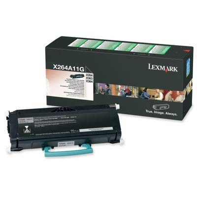 Toner X264A11G Lexmark pour corriger les impressions pâles au bureau