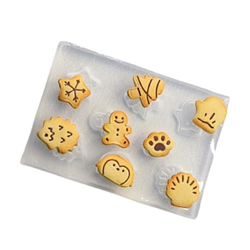 Moldes de silicona flexibles resistentes con forma de animal, accesorio portátil para fondant de galletas y proyectos de arcilla de manualidades, herramientas de moldeo de fondant de uso diario