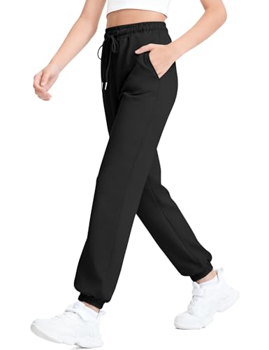 Image of BOOPH Girls Sweatpants Kids Cotton Drawstring Joggers Teen Athletic Pants