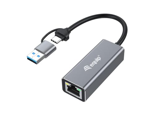 Adaptateur réseau USB-C vers 2,5 Gigabit Ethernet RJ45 lan compatible PC Mac Equip 133495